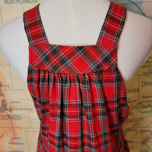 Vintage Candy Shaw Red Plaid Dress Size 6 Holiday - Picture 7 of 13